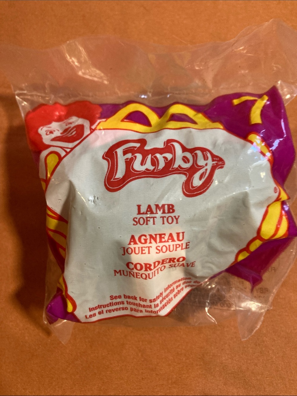 Furby Lamb Soft Toy - Purple & Yellow Packaging